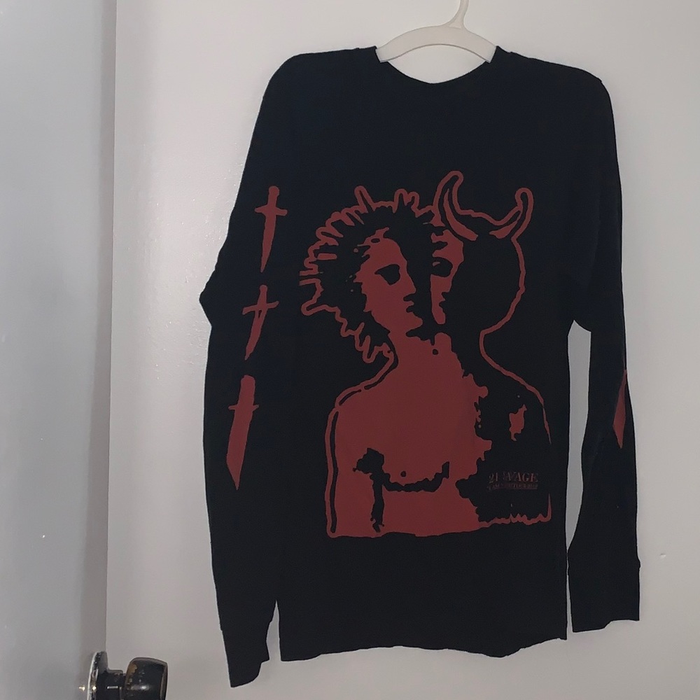 21 Savage Long Sleeve Merch Top